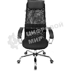 Кресло руководителя Бюрократ CH-607SL TW-01 Neo Black черный, сетка/ткань с подголов. на колес. металл хром
