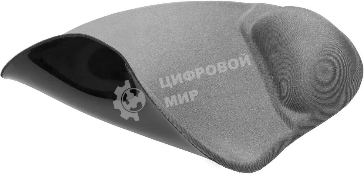 Коврик для мыши Defender гелевый Easy Work (серая лайкра) нескользящ.основа,260х225х5мм