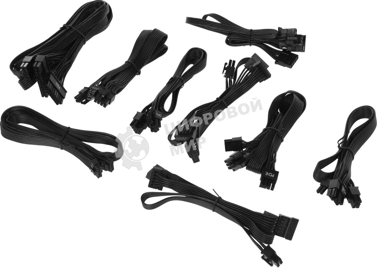 Блок питания Aerocool/Formula KCAS PLUS 1200GM V2, 1200Вт, 80 PLUS Gold, модульный, 140мм, черный