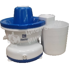 Соковыжималка Нептун КАЖИ.332215.001-09 белый/синий, центробежная, 320 Вт, 500 мл, механическое