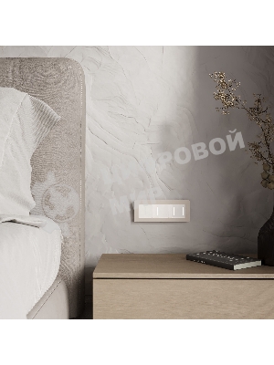 Рамка на 3 поста WERKEL Split (айвори/белый, soft-touch) W0033066