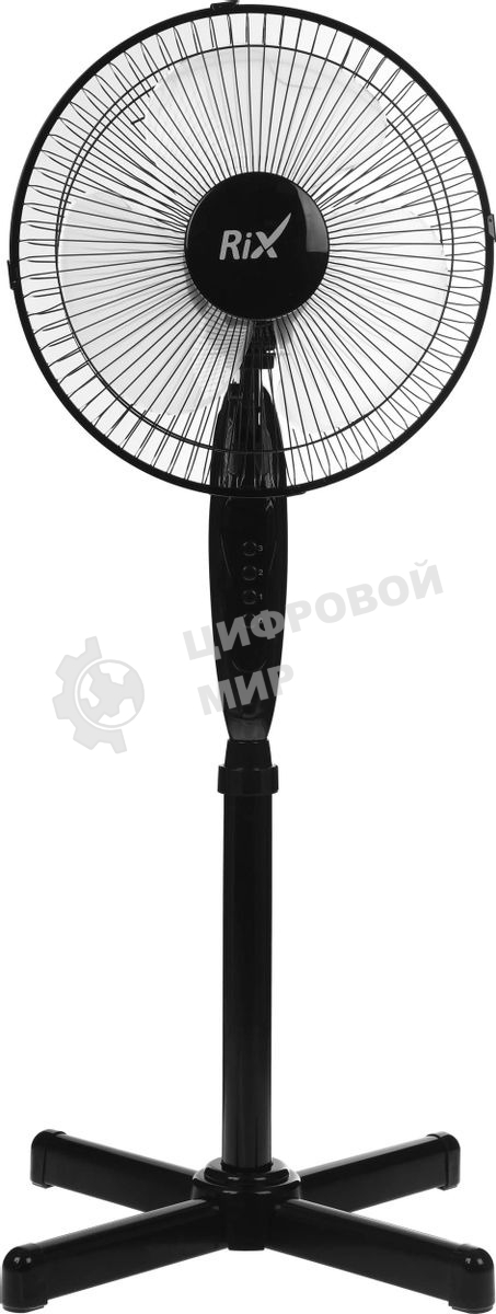 Вентилятор бытовой напольный Rix RSF-3000B, черный