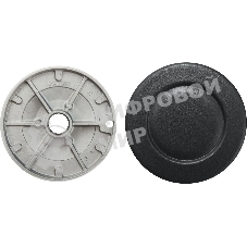 Комбинированная варочная панель Maunfeld EEHE.64.5EB/KG, 4 конфорки, эмалированная сталь, черный