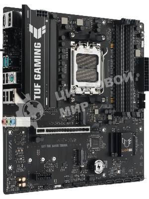 Материнская плата ASUS TUF GAMING A620M-A PLUS, AM5, AMD A620A, 4xDDR5, 4xSATA, 2xM.2, 1xPCIe 4.0 x16, 1xPCIe 3.0 x1, 1xHDMI, 2xDP, 1x2.5Gb LAN, 2xUSB-A 10Gbps, 4xUSB-A 2.0, 3x3.5 мм, 7.1, mATX