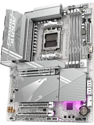 Материнская плата Gigabyte X870 A ELITE X ICE Socket AM5 AMD X870 4xDDR5 ATX AC`97 8ch(7.1) 2.5Gg RAID+HDMI