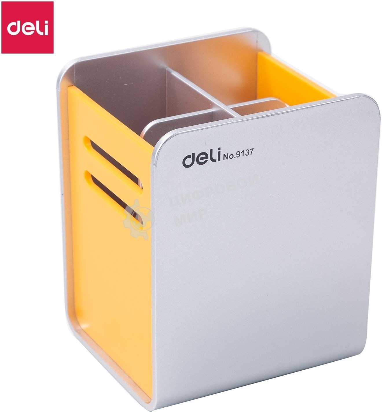 Подставка Deli E9137 для письменных принадлежностей, 90х80х110мм, ассорти, пластик