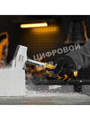 Кувалда Denzel 2 кг, цельнометаллическая, двухкомпонентная рукоятка