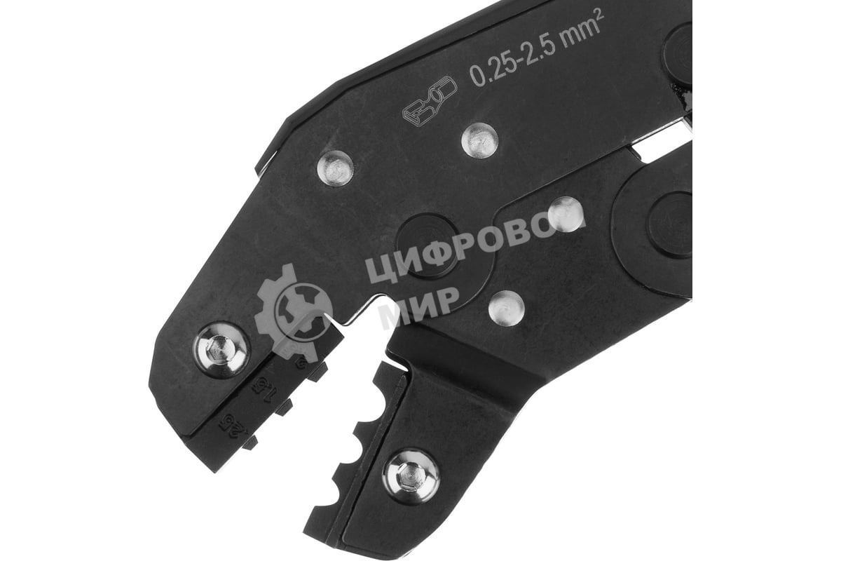 Клещи для обжима неизолированных наконечников Denzel НК и НВ, разъемов РП, 0,25 - 2,5 мм2