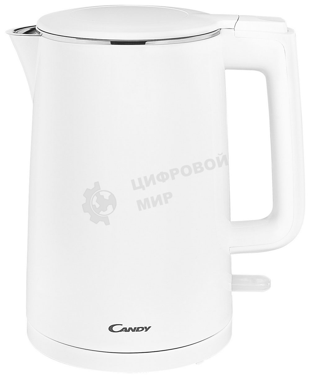 Чайник электрический Candy CK-102 1.5л. 2200Вт белый корпус: нерж.сталь/пластик