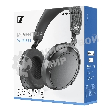 Беспроводные/проводные наушники Sennheiser Momentum 4 Wireless графитовый, полноразмерные, Bluetooth + проводной, активное шумоподавление, до 60 ч