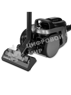 Пылесос Polaris PVC 1909 графитовый, 650/2200 Вт, уборка сухая, пылесборник контейнер 3 л