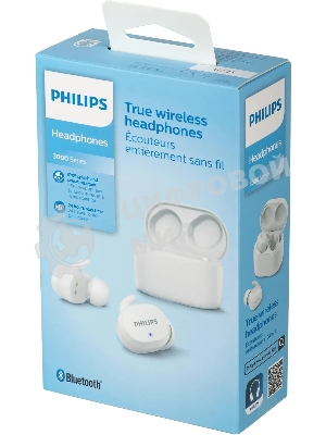 Наушники TWS Philips TAT3216WT/00 белый, внутриканальные, Bluetooth