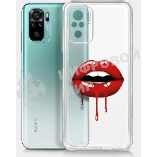 Чехол (клип-кейс) BORASCO ArtWorks, для Xiaomi Redmi Note 10/10S, прозрачный/рисунок