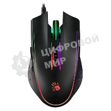 Мышь проводная A4Tech Bloody Q81 черный, 3200 dpi, USB, кнопки - 8