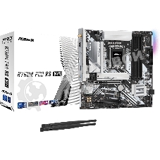 Материнская плата ASRock B760M Pro RS WiFi, LGA 1700, Intel B760, 4xDDR5, 4xSATA, 3xM.2, 1xPCIe 5.0 x16, 1xPCIe 3.0 x16, 1xHDMI, 1xDP, 1x2.5Gb LAN, Wi-Fi 6E, Bluetooth 5.3, 1xUSB-C 5Gbps, 3xUSB-A 5Gbps, 2xUSB-A 2.0, 3x3.5 мм, 7.1, mATX