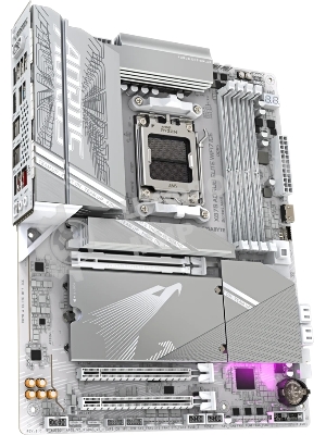 Материнская плата Gigabyte X870 A ELITE X ICE Socket AM5 AMD X870 4xDDR5 ATX AC`97 8ch(7.1) 2.5Gg RAID+HDMI