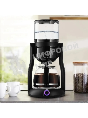 Кофеварка капельная Kitfort КТ-7136 черный, исп. кофе - молотый, 0.5 л, 680 Вт.