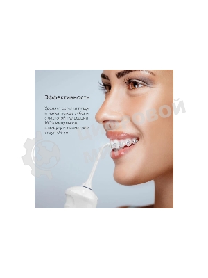 Ирригатор BQ IR001 белый/синий, от аккумулятора, 300 мл, 3 режима