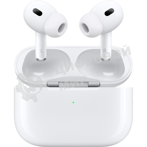 Наушники TWS Apple AirPods Pro 2 белый, вкладыши, Bluetooth, активное шумоподавление
