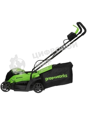 Газонокосилка аккумуляторная GreenWorks GD24LM33k2, 24 В, 2 Ач