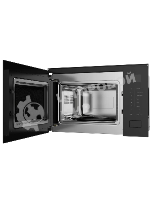 Встраиваемая микроволновая печь Kuppersberg HMW 652 B, ВхШхГ 389х595х379, объем 25 л, мощность 900 Вт, 5 уровней мощности, гриль, 8 автоматических программ, размораживание, сенсорное управление, черный