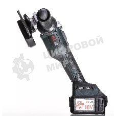 Угловая шлифовальная машина бесщеточная (болгарка) аккумуляторная KLPRO KLAT18BS-50 с регулеровкой оборотов (18В, Li-ion-2шт, 5.0Ач, 115мм, М14, 500-10000 об/мин З/У,в кейсе)