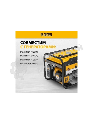 Транспортировочный комплект (колеса и ручки) для генераторов Denzel PS-25, PS-28, PS-33, PS-33E