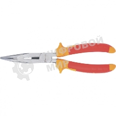 Длинногубцы Matrix изогнутые insulated 200 мм, двухкомпонентные рукоятки