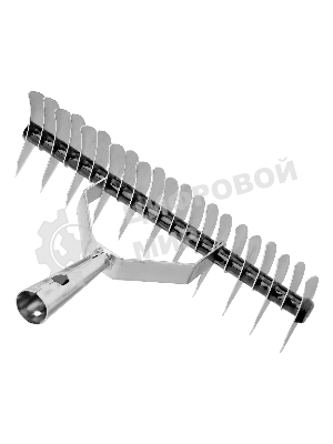 Грабли Palisad BASE двусторонние аэраторные, стальные, зубъя 11/21шт, 340 мм, без черенка