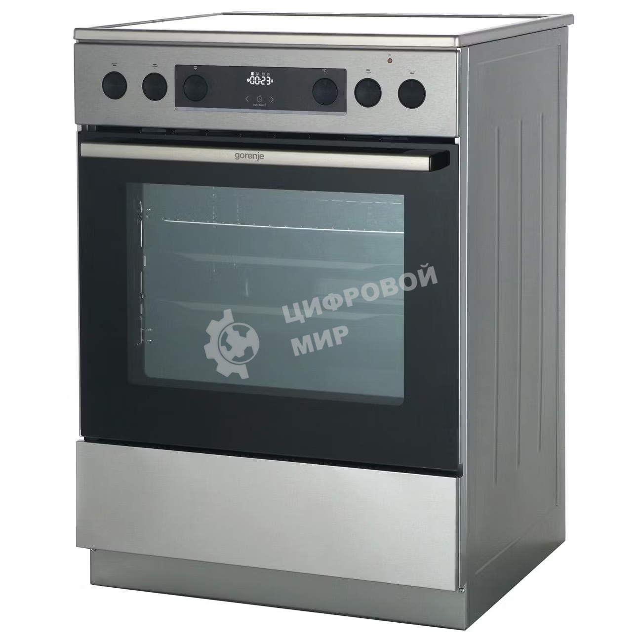 Плита электрическая Gorenje GECS6C70XPA нержавеющая сталь, конфорок 4 шт, духовка 71 л, 60 см x 85 см x 60 см