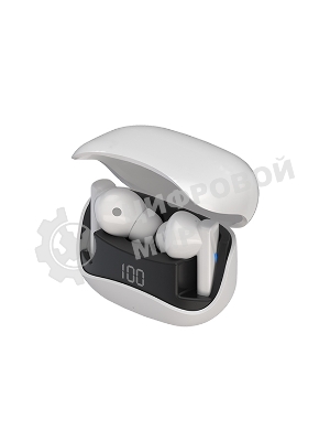 Беспроводные наушники Maxvi MHF-120BT белые TWS\LCD\Sensor\200мАч\5.4\кабель Type-C