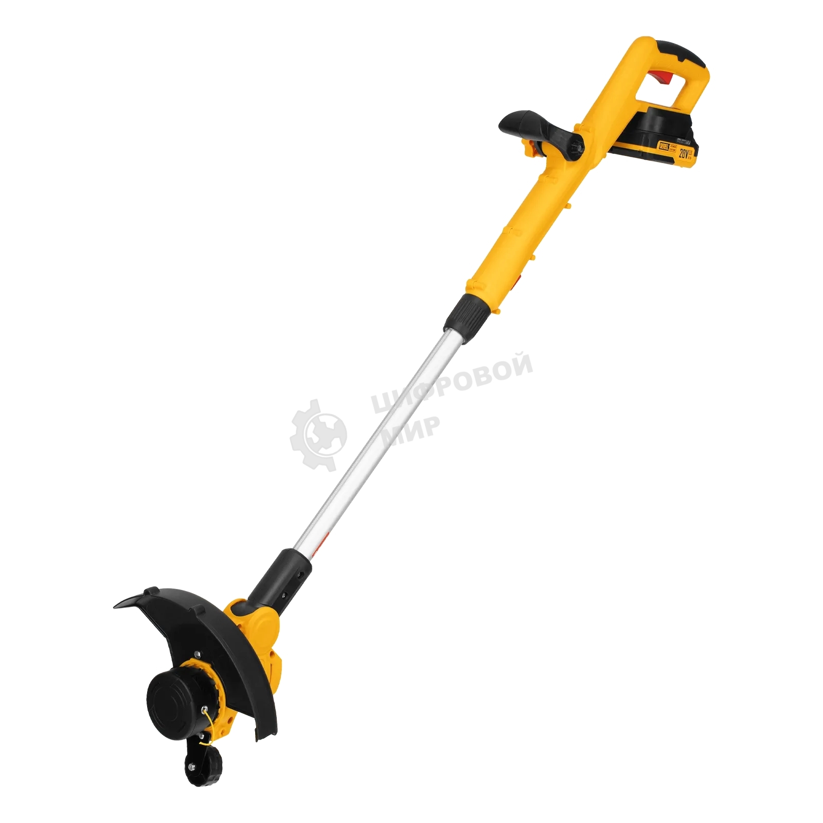 Триммер аккумуляторный Denzel GT-230, 230 мм, Li-Ion, 20 В