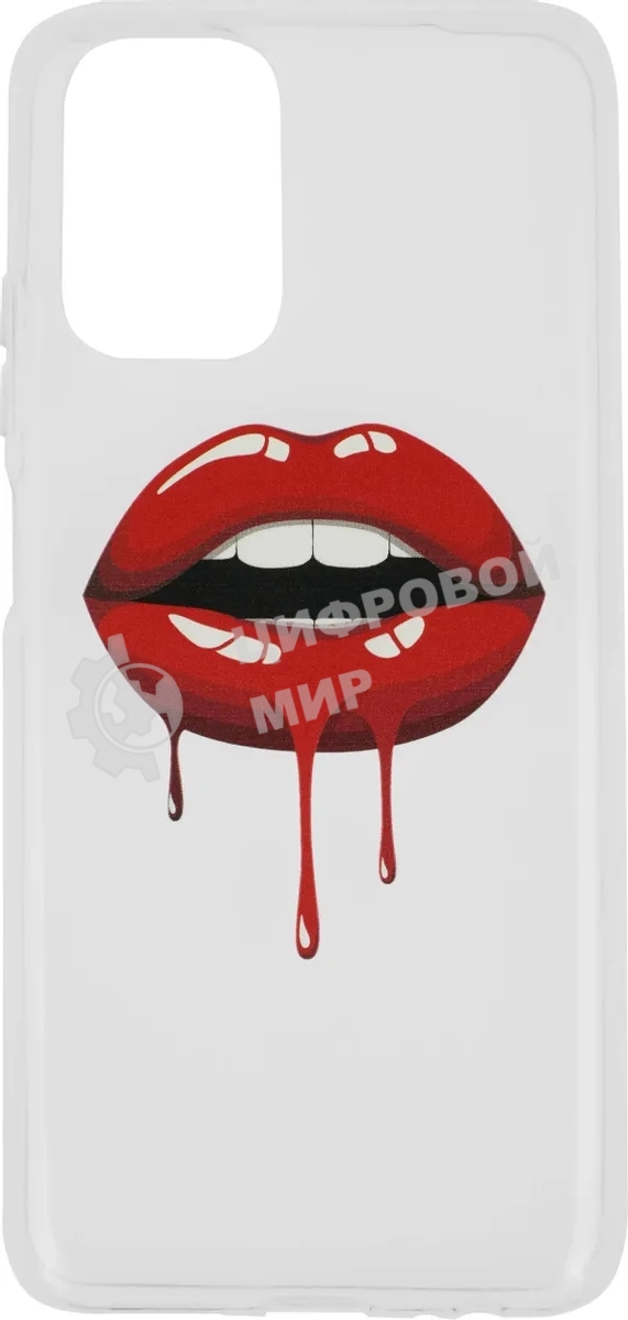 Чехол (клип-кейс) BORASCO ArtWorks, для Xiaomi Redmi Note 10/10S, прозрачный/рисунок