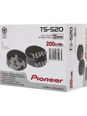 Колонки автомобильные Pioneer TS-S20 200Вт 92дБ 8Ом 2см (ком.: 2кол.) твитер