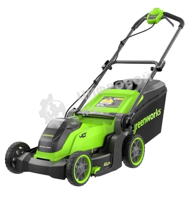 Газонокосилка аккумуляторная Greenworks GD40LM411, 40 В, 0 Ач
