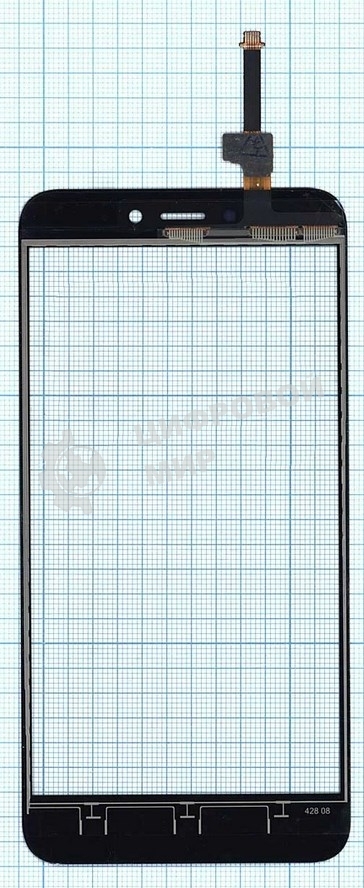 Сенсорное стекло (тачскрин) для Xiaomi Redmi 4X, черное