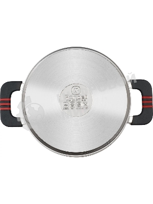 Кастрюля Rondell Stripes RDS-1636, 1.2л, 16см, с крышкой, стальной