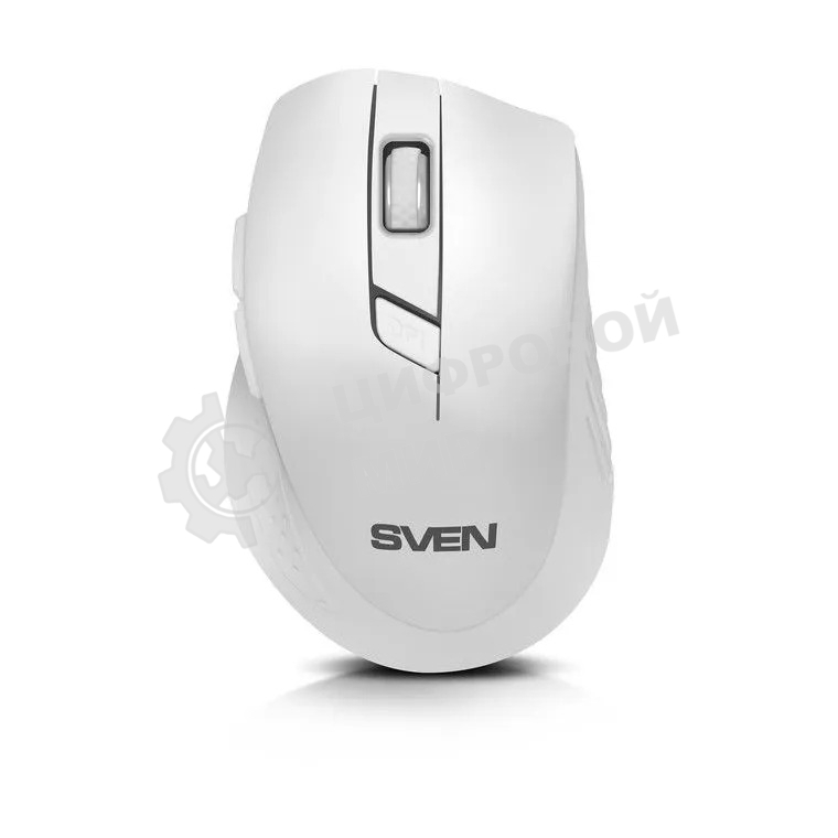 Мышь беспроводная SVEN RX-425W белый, 1600 dpi, радиоканал, USB, кнопки - 6
