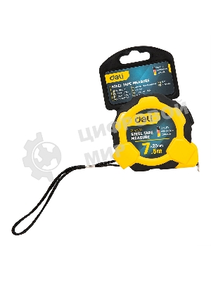 Измерительный и разметочный инструмент Deli Рулетка Deli DL3798 7,5мx25мм, Автостоп, ударопрочный корпус, метрическая
