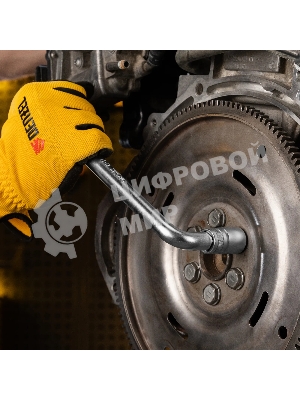 Вороток Г-образный Denzel 250x50 мм, квадрат 1/2