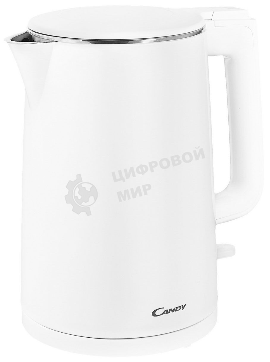 Чайник электрический Candy CK-102 1.5л. 2200Вт белый корпус: нерж.сталь/пластик