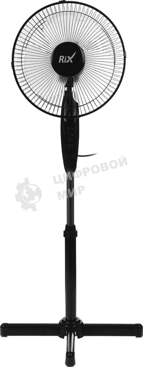 Вентилятор бытовой напольный Rix RSF-3000B, черный