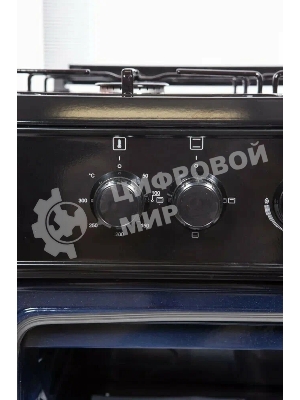 Плита комбинированная VESTA Valencia VGE 50 10-E черный, конфорок 4 газовых, духовка 52 л, 50 см x 85 см x 57 см