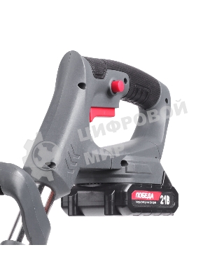 Триммер аккумуляторный Победа ТА 201 акб 21В 1,5Ач, 145мм ширина кошения, катушка и 2Т ножи