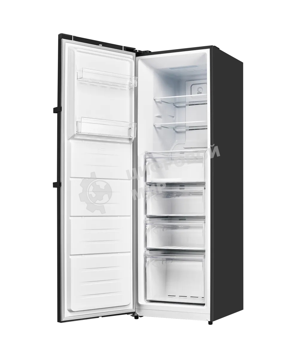 Морозильная камера Kuppersberg NFS 189 DX, High-Tech, отдельностоящая, ВхШхГ 185х60х65 см, объем 304 л, электронное управление, No Frost, LED дисплей, LED освещение, супер заморозка, инверторный компрессор, энергоэффективность А+, уровень шума 43 дБ, цвет