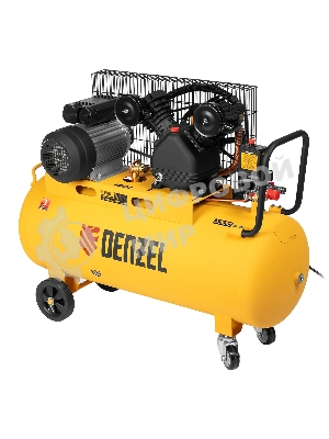 Компрессор воздушный Denzel BCV2200/100 рем. привод, 2,2 кВт, 100 л, 370 л/мин