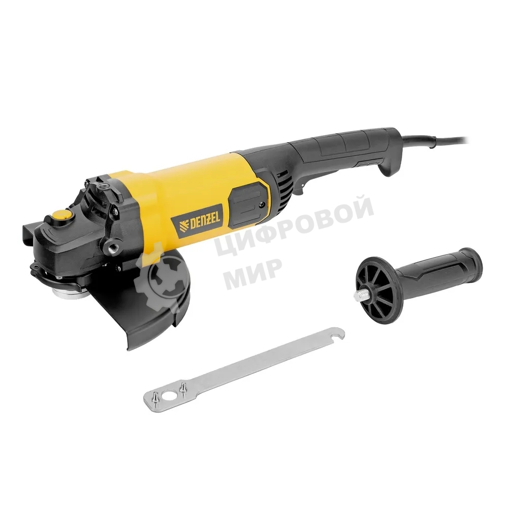 Машина шлифовальная угловая Denzel AGL230-2400, 2400 Вт, 230 мм, 6600 об/мин