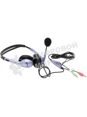 Гарнитура Genius HS-04S Two jack фиолетовый, проводная, 3.5 мм