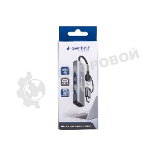Док-станция Gembird UHB-D7, USB Type-C + USB, 3хUSB3.1, Type-C, RJ45, USB