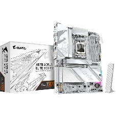 Материнская плата Gigabyte X870 AORUS ELITE X3D ICE, AM5, AMD X870, 4xDDR5, 2xSATA, 4xM.2, 1xPCIe 5.0 x16, 1xPCIe 4.0 x16, 1xHDMI, 1x5Gb LAN, Wi-Fi 7, Bluetooth 5.4, 2xUSB-C 40Gbps (USB4), 1xUSB-C 10Gbps, 2xUSB-A 10Gbps, 4xUSB-A 5Gbps, 1xUSB-A 2.0, 3x3.5 мм + S/PDIF оптический, 7.1, ATX